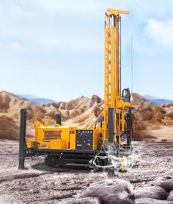 جهاز حفر آبار المياه المثبت على الشاحنة 600 م 650 مم جهاز حفر بئر Yuchai TSJ-600X70 متعدد الوظائف