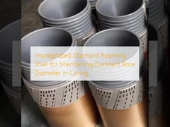 قشرة الماسية المغطاة للحفاظ على قطر الحفر الثابت في النواة